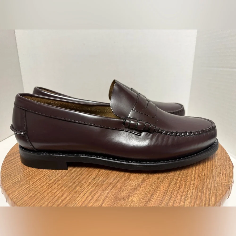 Sebago Men’s Classic Genuine Leather Dan Garnet “ Penny Loafer”  Shoes - 14 EEE